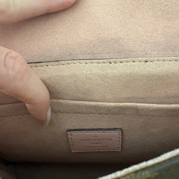 Authentic Louis Vuitton Brown Monogram & Pink Top-Handle Satchel - Picture 3 of 7